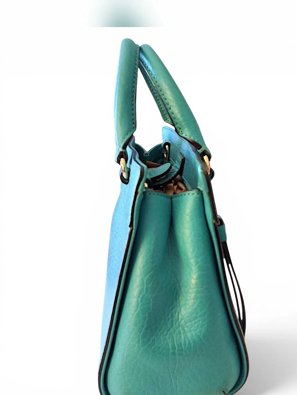 Kate Spade New York Turquoise Pebbled Leather Satchel Crossbody 💙